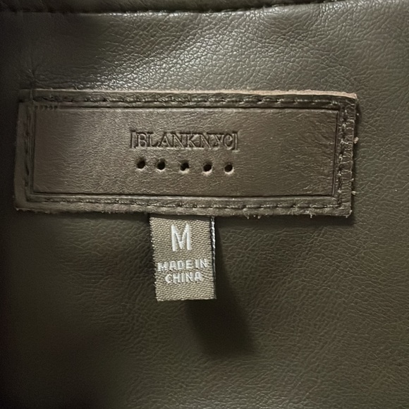 BlankNYC faux leather jacket - olive - medium - Picture 5 of 7